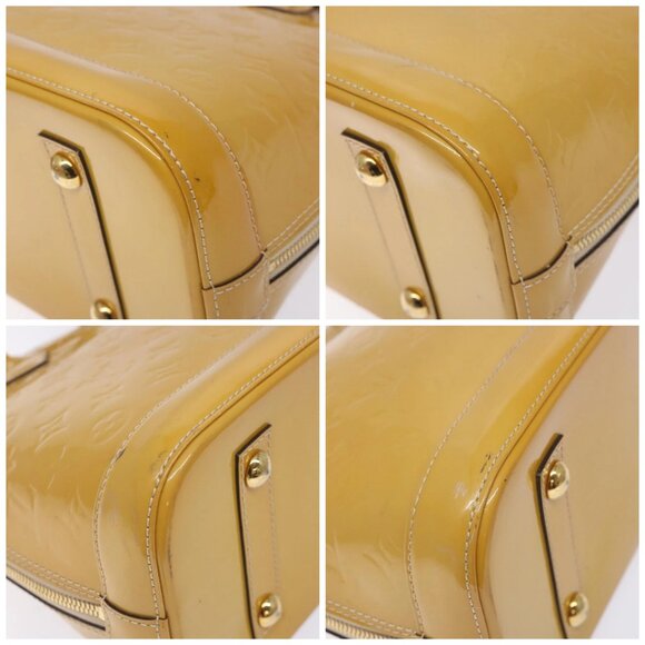 LOUIS VUITTON Monogram Vernis Alma PM Hand Bag Citrin M90101 LV Auth 132762 - Picture 16 of 16